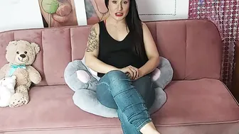 SPH premature cum loader humiliation with a feet tease.