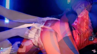 beauty skank Asuka Langley. Sloppy Fellatio and Vagina Cumshot -