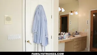 Family Strokes - Sensual Couple's Intimate Bedroom Experience