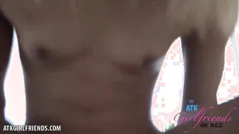 Aria Skye riding your penis squirts and begs for your
