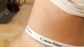 P2 - Epic mom jerking her cuckold while naive delivery bro fucking her against the wall