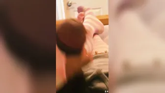 Femboy Pulls His Leggings Down and Massage His Adorable Clitty Until He Ejaculates