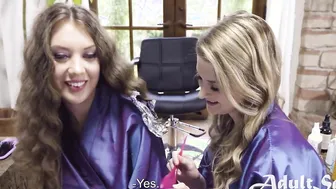 Bunny Colby And Elena Koshka ASMR Hair Salon Sex