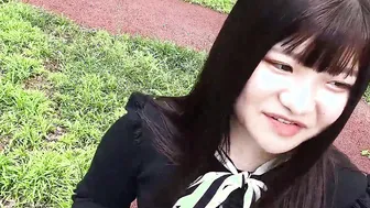 Chubby and adorable Madoka Watanabe comes to interview to become a Japanese adult scene celeb she gets naked off her lingerie