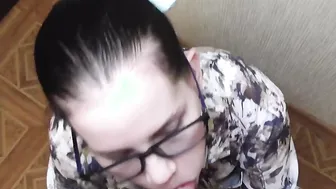 Secretary Anna give head to her boss