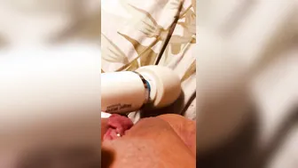 Having Fun with my sex toy wand