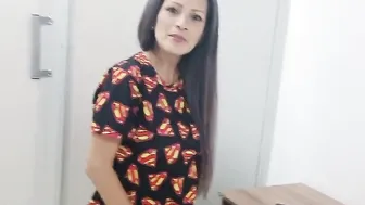 My slutty stepmom loves to be without lingerie whenever shes