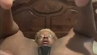 Big Boobed Black Masturbating with her Lingerie for Bdsm Friday