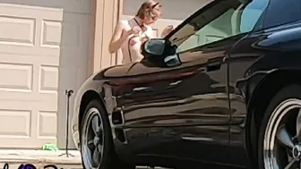 Caught Gf Doing Live Web Cam Performance Outdoor on my Vehicle