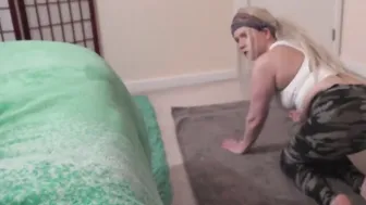 LUSTY STEP-SON FACE FUCKS and CREAM PIES STEP- MILF DURING