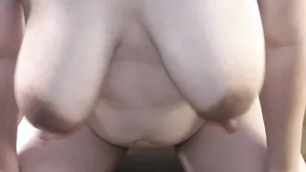 Pregnant gigantic boobed bitch Milky Mari rough masturbate her very
