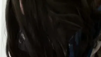 Eu blonde Goddess blowing and rides a gigantic penis