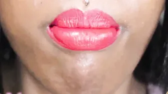 Chy Latte Cum All Over My Red Lips JOI - Red Lipstick Full African Lips Fem Dom point of view