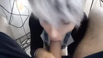 Voluptuous oral sex from Tara under the desk at work