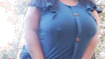 Mommy ride point of view into forest