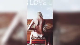 naughty undressing dance of a lusty petite bimbos