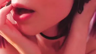 Purple hair Vixenps JOI with cunt closeup