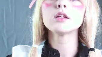 Vanilla from Nekopara teases her holes with sex vibrators