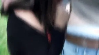 Pounded and creampied by random strangers inside the cruising area