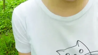 Risqué college girl BJ Blowjob in Forest With Birdsong - Erotic Talents of Teenage Girl