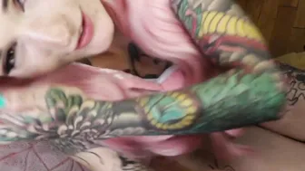 My Belle Delphine Tattoed E-cunt with mouth Cosplay TEASER
