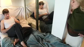 Nagging mother-into-law wants stepson to clean but getting stuck and
