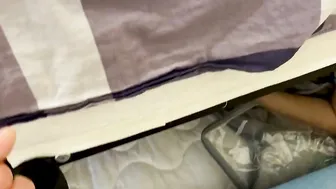 Vaginal gift of fate STEPMOM stuck under the bed