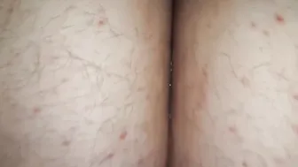 Insane closeup twat eating her fat bushy vagina is so