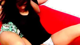 Ebony Wrestling Upskirt Wrestle Lock