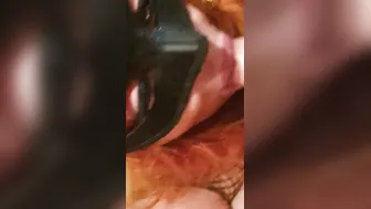 Morning head with drink