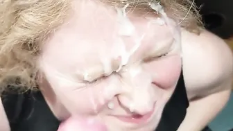 point of view Close Up Dressed Facial on Adorable Red Head