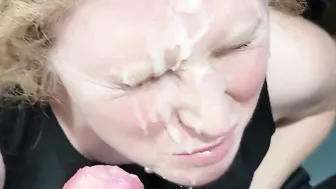 point of view Close Up Dressed Facial on Adorable Red Head