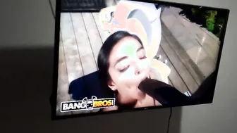 My Stepsister Loves To Be Filmed Masturbating Watching Porn On