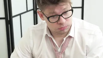 FAKEhub - Quick cum into underwear inside the college study room leads to slim bimbos gets dripped on