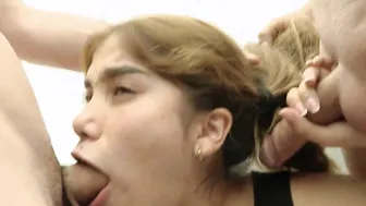 Bukkake a la young woman