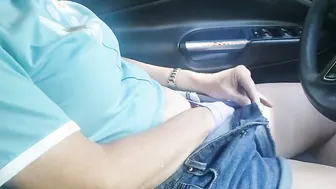 Anita Coxhard pulls over and masturbates inside her vehicle