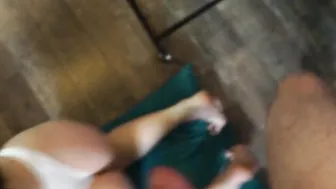 Adorable Hottie swallows her mans erect penis