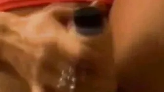Huge Boob Red Head Solo Bae Using Her Dildo