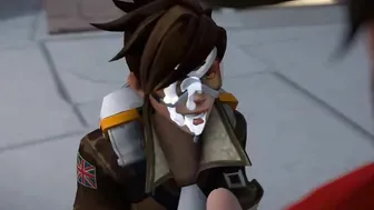 Overwatch Tracer two SFM  Blender 3D Cartoon Porn Compilation
