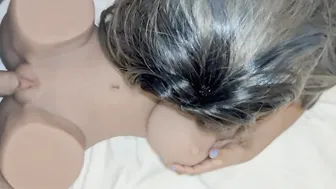 My first 3 way and anal cummed with Britney sex doll from Tantaly