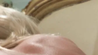 Blonde With Huge Titted Michelle Thorne Blows And Fucks Into Fishnets