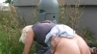 blonde has sex on the highway