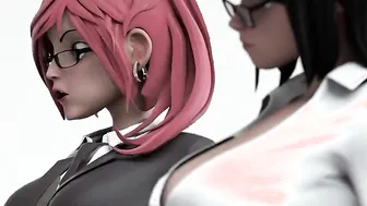 ANIMATED SEX UNIVERSITY - Amazingly Hot Boobs Futanari Hot CREAMPIES Animated