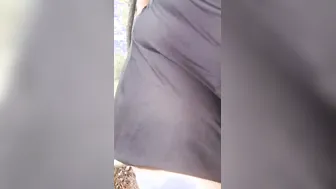 Mommy Dress Ebony Butt Worship inside Forest three - BBW