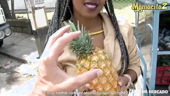 CARNE DEL MERCADO - Ebony Latina Ana Ebano Takes It