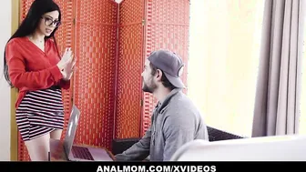 Slutty Stepmom Julia de Lucia Blackmailed By Son