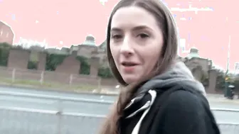 Sexual dark haired teens sexy Leyla peeing public