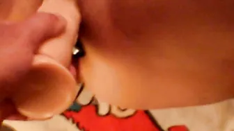 Offer her twat some huge toy