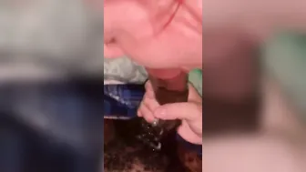 Stepmom wanted to watch how my Ebony Cock Taste