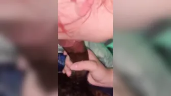Stepmom wanted to watch how my Ebony Cock Taste